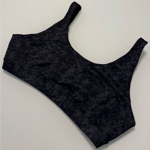 🖤🩶 Lolë Black and Grey Patterned Athletic Sports Bra Size XL